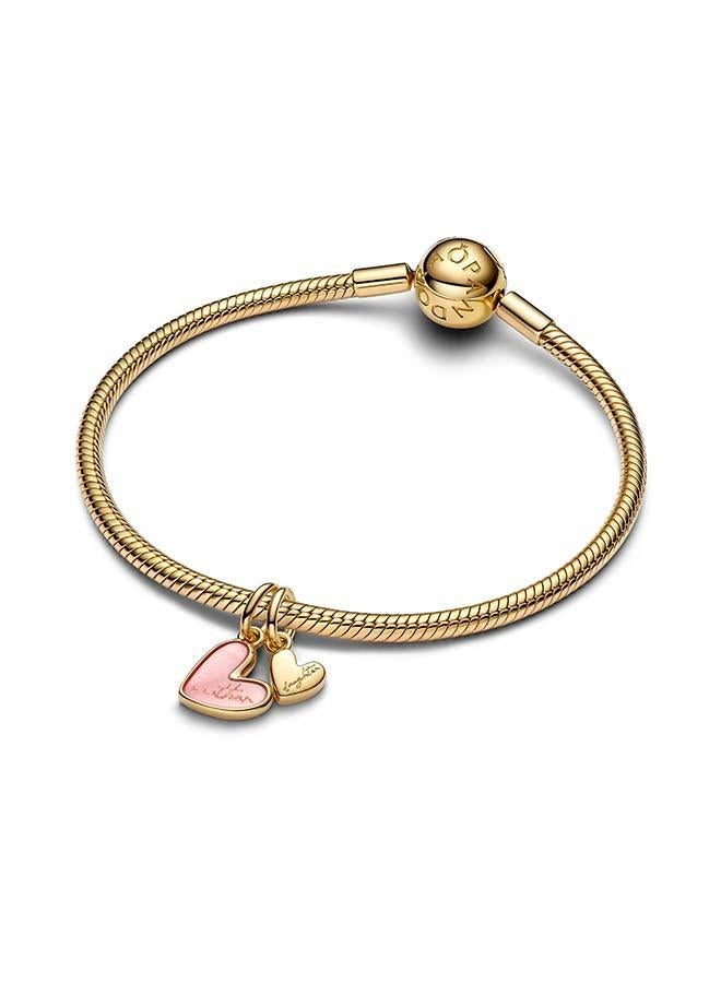 PANDORA Pink Mother & Daughter Splittable Dangle Charm - Image 3